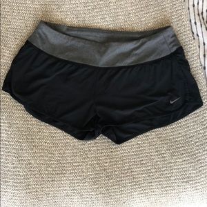 Nike running shorts.
